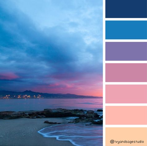 Petroleum Blue Color Palette, Ocean Sunrise Color Palette, Twilight Sky Color Palette, Ocean Palette Colour Schemes, Sea Color Palette Ocean, Sky Pallete Color, Peach And Blue Color Palette, Underwater Color Palette, Under The Sea Color Palette