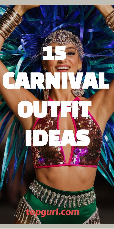 15 Sizzling Carnival Outfit Ideas to Make You the Life of the Party Carnival Themed Costumes Women, Carnival Halloween Party Costumes, Homemade Carnival Costumes, Fair Outfit Ideas Carnival Plus Size, Diy Carnival Costume Woman, Outfit Ideas For Carnival, Carnival Party Outfit Women, Carnival Theme Costume, Carnival Theme Outfit Women