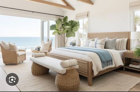 Contemporary Coastal Bedroom, Neutral Coastal Bedroom, Modern Coastal Bedroom Ideas, Hawaii Ideas, Interior Design Styles Quiz, Modern Coastal Bedroom, Bedroom Inspirations Minimalist, Neutral Bedroom Decor, Coastal Bedroom Decorating