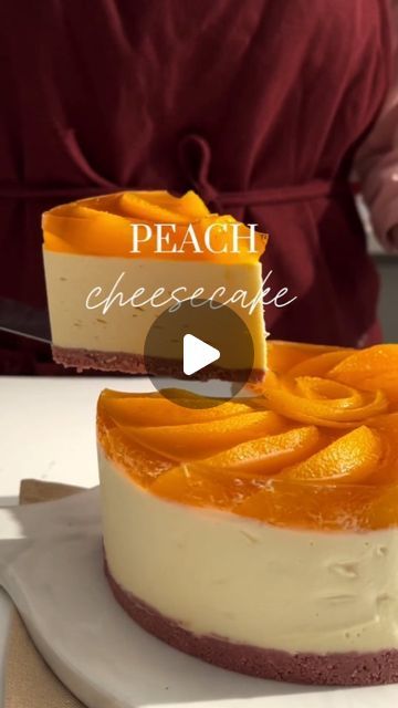 BOUTOUNNOU 🌱♥️ on Instagram: "YAY or NAY?♥️ Peachy Keen Cheesecake, A Sweet Symphony of Flavors 🤩 Follow me for more Amazing Easy Tips and deliciousness 😋👌so beautiful ♥️ by @vykhuefoodstylist 💓Indulge in the sweet and tangy fusion of peaches and cheesecake, perfectly balanced in this delightful dessert. The peach tea adds a subtle hint of flavor, while the creamy cheesecake and crunchy cookies create a delightful textural experience. Perfect for warm weather, this peachy keen cheesecake is a must-try!🍰😋 What do you think? 🤔

⭐️ Follow me 👉 @pastry_creation_1  for healthy simple vegan, gluten free, dairy free, recipes that will help you lose weight, and feel great👆
⠀
⭐️ Tag a friend who would love this recipe!
⠀
⭐  I wish you a lovely weekend my friends 😍😍

INGREDIENTS 👇

Mold Peach Cheesecake, Peach Jelly, Crunchy Cookies, Peach Tea, Special Desserts, Yay Or Nay, Peachy Keen, Gluten Free Dairy Free Recipes, Creamy Cheesecake