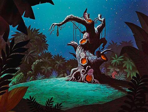 Hangmans Tree Peter Pan, Peter Pan Scenes, Peter Pan Tree House, Peter Pan House, Neverland Painting, Lost Boys Aesthetic, Movie Landscapes, Tiger Lily Peter Pan, Neverland Aesthetic