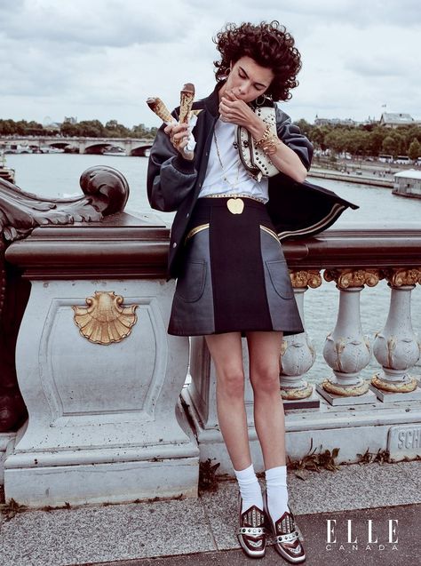 FashioNist: Alba Luna Moreira Paris Editorial Fashion, Paris Fashion Photoshoot, Paris Fashion Photography, Paris Editorial Photoshoot, Ice Cream Editorial, Givenchy Campaign, Paris Moodboard, Vogue Paris Editorial, Paris Shoot