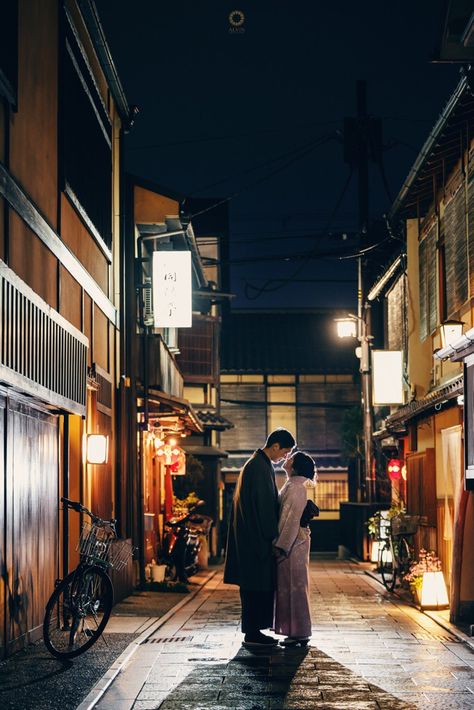 In the serenity of Kyoto tonight, only the moon light and small lamps that brighten us here. Thank you for coming to keep me warm in the middle of this coldy city.  Thank God for sending a man that holds me, protects me, and be a leader to my future.  Courtsey from Kezia and Yusin Prewedding Location Hanamikoji, Gion, Kyoto . . Photograph by @alvinfauzie . . Check our website for the other photos at www.alvinphotography.co.id  #japanprewedding #japanweddingphotographer #kyoto #kyotoprewedding Japanese Prewedding Photography, Japanese Wedding Photoshoot, Japanese Prewedding, Kyoto Prewedding, Coffee Shop Japan, Japan Prewedding, Gion Kyoto, Japan Photoshoot, Japan Wedding