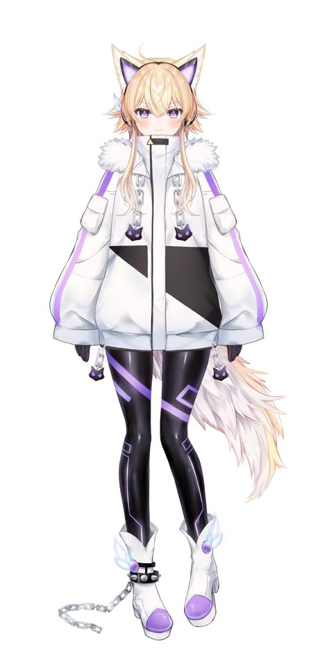 Vtuber Casual Outfit, Free Delahoya, Live2d Model, Vtuber Design, Vtuber Model, Sailor Moon Cosplay, Long Haired Cats, Model Inspo, Cute Kawaii Drawings