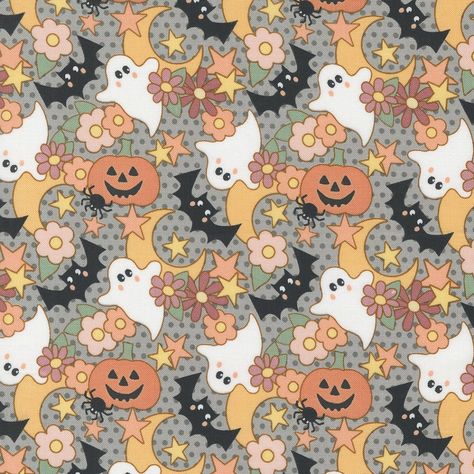 Owl O Ween 31191-18 Fog - 752106716964 Happy Owl, Creepy Spider, October Baby, Holiday Fabric, Halloween Fabric, Mini Pumpkins, Moon Flower, Fat Quarter Bundles, Fresh Look