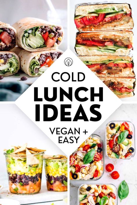 Cold Vegan Lunch, Different Lunch Ideas, Vegan Lunch Ideas For School, Lunch Ideas Vegan, Lunch Ideas Recipes, Vegan Lunch Ideas, Cold Lunch Ideas, Lunch Ideas For School, Vegan Lunch Box