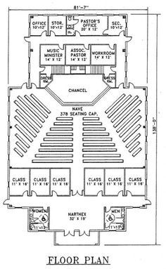 Church Plan #113 | LTH Steel Structures Church Design Sanctuary, Auditorium Plan, Church Building Plans, Auditorium Architecture, Church Design Architecture, Church Building Design, Auditorium Design, Church Interior Design, Master Thesis