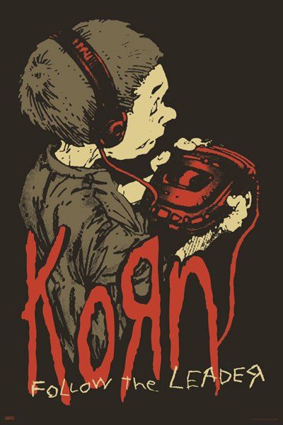 Keep the musical atmosphere alive in any room when you decorate with this Korn Follow the Leader Poster. This poster is the perfect way to add some chill decor to any blank wall space while showing off your Korn fandom. Officially licensed Dimensions: 36" H x 24" W Material: Paper Made in USA Band Poster Collage, Posters For My Wall, Young The Giant Poster, Mall Goth Posters, Alex G Posters, Korn Posters, Room Posters Music, Follow The Leader Korn, Metal Band Posters