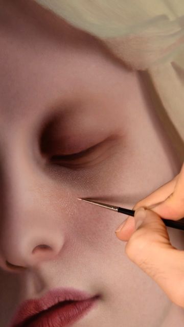 Marco Grassi Paintings, Marco Grassi, Painting Reference, Taking Shape, Hyperrealism, Painting Process, The Face, Oil On Canvas, Contemporary Art