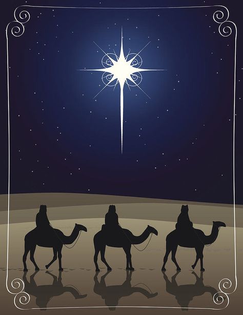 Natal, 3 Wise Men Silhouette, Three Kings Art, Christmas Mural, Nativity Images, Animal Paper Craft, Paper Craft Ideas For Kids, Live Nativity, Three Magi