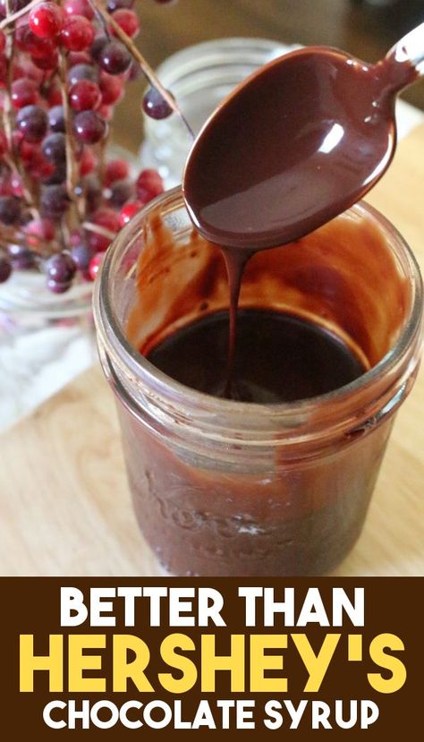 Best Chocolate Sauce Recipe, Homemade Chocolate Syrup For Ice Cream, Chocolate Syrup For Cake, Homemade Chocolate Syrup Recipe, Homemade Chocolate Syrup For Coffee, Diy Chocolate Syrup Recipes, Easy Chocolate Syrup, Ice Cream Chocolate Sauce, Healthy Chocolate Sauce Recipe