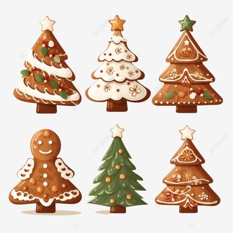 stock vector of cute christmas trees gingerbread cookies food for christmas christmas baking chris Christmas Baking Illustration, Christmas Food Illustration, Christmas Stickers Png, Christmas Emojis, Food For Christmas, Cute Christmas Trees, Cookies Png, Baking Christmas Cookies, Baking Christmas