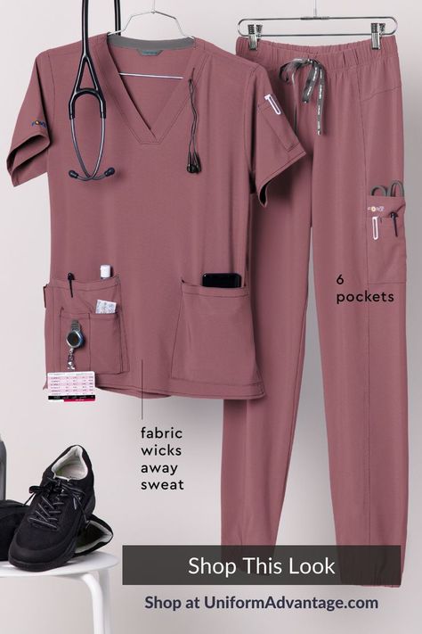 Scrub Accessories For Women, Carhartt Scrubs Woman, Scrub Sets For Women, Scrub Suits Design For Women, Doctor Scrubs Women, Medical Scrubs Aesthetic, Scrubs Colors, Comfy Scrubs, Scrub Designs