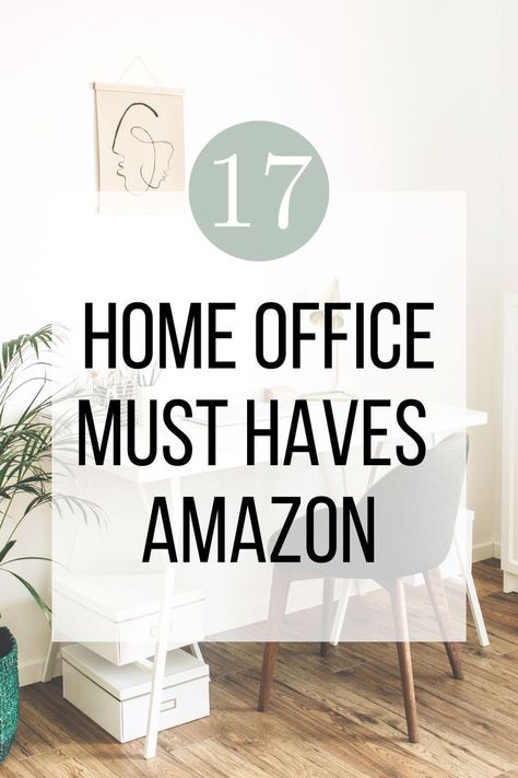 Home Office Must Haves Amazon Amazon Home Office Decor, Work From Home Necessities, Home Office For Her Inspiration, Relaxing Home Office Ideas, In Home Office For Women, Home Office Design Ideas Modern, Office Must Haves From Amazon, Cozy Office Inspiration, Best Desks For Home Office