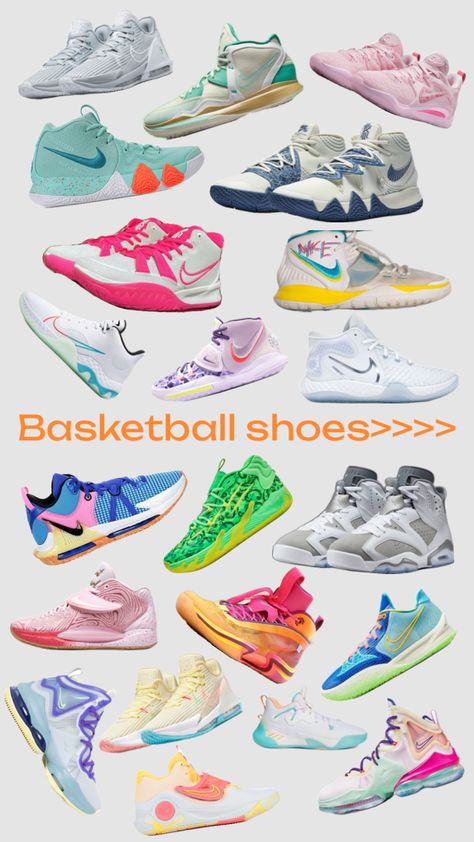 #basketball #basketballgirl #baller #basketball4life #basketballaesthetic #basketballfit #athlete #shoes #fyp #basket Different Color Basketball Shoes, Women Basketball Shoes, Basketball Essentials, Vball Shoes, Basketball Shoes Women's, Basketball Drip, Basketball Fits, Netball Shoes, Vb Shoes