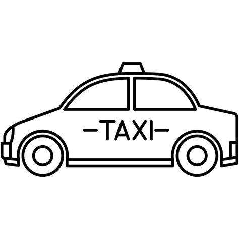 New York Taxi Drawing, Taxi Tattoo Simple, Taxi Tattoo, Taxi Drawing, Welcome Home Banners, New York Taxi, Transportation Crafts, Saving Quotes, Taxi Cab