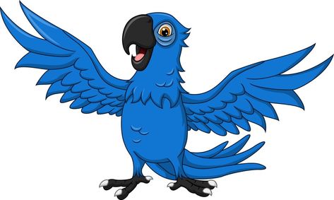 guacamayo azul feliz de dibujos animados sobre fondo blanco Blue Macaw, Tree Saw, Sports Day, The Cartoon, Heart Tree, Logo Banners, Cityscape Photos, Nature Backgrounds, Heart With Arrow