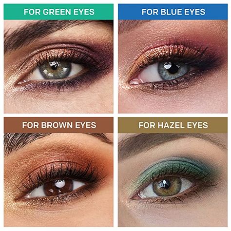 Eyeshadow For Green Hazel Eyes, Makeup For Blue Green Eyes, Eyeshadow Colors For Blue Eyes, Eyeshadow Looks For Hooded Eyes, Vanities Makeup, Eye Enlarging Makeup, Almay Eyeshadow, Haircut Pixie, Eyeshadow Styles