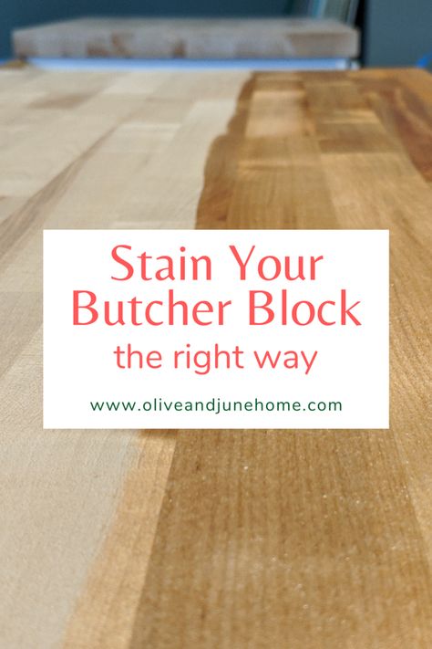 How To Stain And Seal Butcher Block, Butcher Block Colors, Stained Butcher Block Island, Birch Butcher Block Stain Colors, Staining Butcher Block, Staining Butcher Block Countertops, Butcher Block Stain Colors, Stained Butcher Block Countertops, Stain Butcher Block Countertops