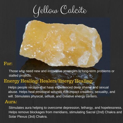 Yellow calcite properties Yellow Calcite, Crystals Healing Properties, Spiritual Crystals, Gemstone Meanings, Orange Calcite, Orange Crystals, Crystal Therapy, Crystal Healing Stones, Crystal Magic