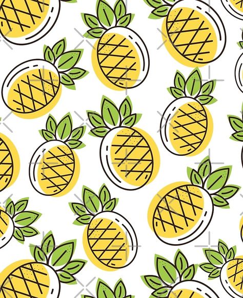 Invitation Packaging, Pineapple Drawing, Pine Apple, Pineapple Wallpaper, Cute Pineapple, Yellow Cushions, Detailed Illustration, Fruit Illustration, Pineapple Pattern