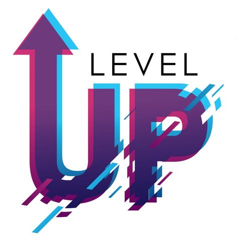 Level Up Final-02 copy » Walsworth | Yearbook Companies Next Level Logo Design, Level Up Theme, Level Logo Design, Level Up Typography, Gaming Typography, Next Level Logo, Level Up Quotes, Level Up Design, Up Typography