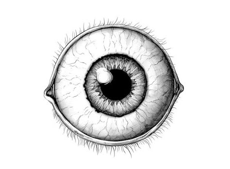 Eye Ball Illustration, Eye Ball Drawings, Eyeball Illustration, Giant Eyeball, Eyeball Drawing, Creepy Eyes, Ball Drawing, Scary Tattoos, Eye Ball