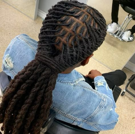 Locs Hairstyles For Men Long, Long Dread Hairstyles For Men Updo, Dreads Man Bun, Man Bun With Locs, Dreads In A Ponytail Men, Men Loc Styles, Men’s Loc Styles Barrel, Loc Hairstyles For Men, Short Dread Styles