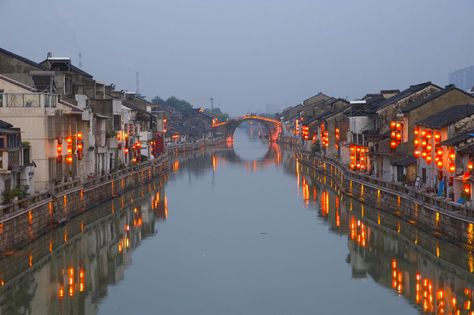 China's Grand Canal is listed by UNESCO as the longest artificial waterway in the world. Grand Canal China, Yellow River, Breathtaking Places, Great Wall Of China, Grand Canal, China Travel, Ancient China, Beautiful Country, Hangzhou