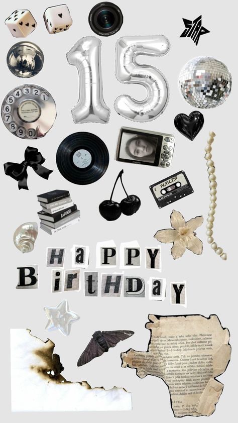 Ipad Vision Board, November Wallpaper, Happy 15th Birthday, Birthday Collage, Birthday Wallpaper, Hello Kitty Birthday, Beautiful Collage, It's My Birthday, Birthday Food