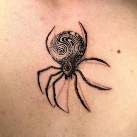 Orb Weaver Spider Tattoo, Spider Tattoos, Scene Tattoo, Spider Web Tattoo, Web Tattoo, Spider Tattoo, Creepy Tattoos, Detailed Tattoo, Tattoo Style Drawings