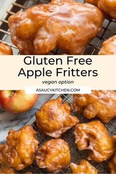 Vegan Gluten Free Apple Fritters, Egg And Gluten Free Desserts, Easy Gf Df Snacks, Gluten Free Dairy Free Apple Fritters, Gluten Free Breakfast Bites, Apple Recipes Dessert Gluten Free, Gluten Free Strudel, Decadent Gluten Free Desserts, Gluten Free Russian Recipes