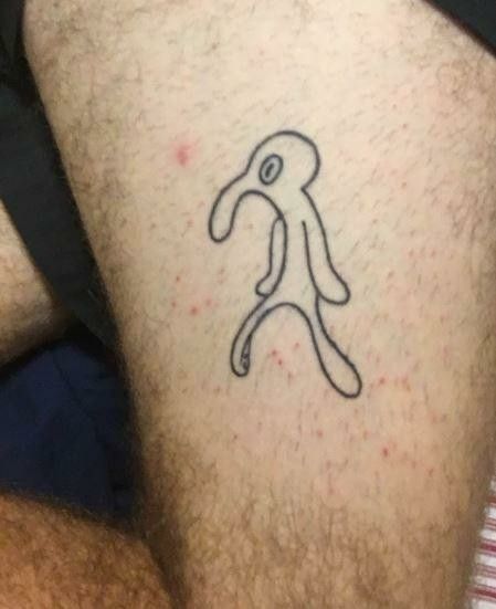 Funny Small Tattoos For Guys, Funny Tattoos Humor, Small Tattoos Funny, Funny Tattoos For Men, Weird Tattoo Ideas, Tattoos Weird, Small Funny Tattoos, Small Simple Tattoos For Men, Funny Tattoo Ideas