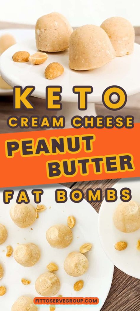 These cream cheese peanut butter fat bombs are like eating frozen bites of peanut butter cheesecakes! They’re perfect as an after-dinner dessert or as a snack at any time of the day. Just one or two of these frozen fat bombs are enough to keep you fully satisfied. #ketofatbombs #lowcarbfatbombs #fatbombs Peanut Butter Cream Cheese Keto, Fat Bomb Snacks Cream Cheese, Keto Peanut Butter Cheesecake Bites, Keto Recipes Using Cream Cheese, Keto Fat Bomb Snacks Cream Cheese, Peanut Butter Fat Bombshell, Cream Cheese Fat Balls, Peanut Butter Fat Balls Keto, Optavia Snacks Ideas