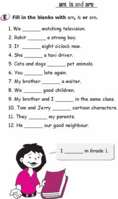 Worksheets For Class 1, English Grammar Exercises, English Grammar For Kids, Grammar For Kids, Grammar Exercises, English Worksheet, Teaching English Grammar, Learning English For Kids, Verb Worksheets