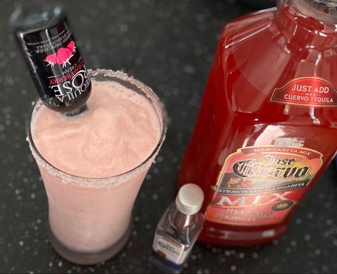 Rose Margarita, Jose Cuervo Margarita, Tequila Rose, Strawberry Rose, Strawberry Roses, Margarita Mix, Margarita Recipes, Alcohol Drink Recipes, Party Foods