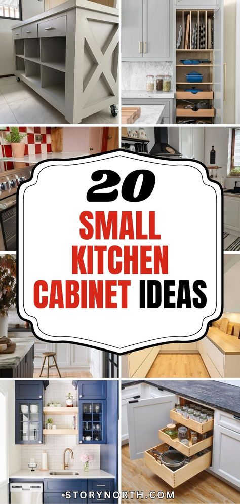 Save this pin for innovative ways to maximize space and functionality in your small kitchen with unique cabinet ideas. Explore creative solutions to make the most of your kitchen layout! #KitchenDecor #SmallSpaceLiving #HomeOrganization Kitchen Bar On Wall, Kitchen Countertops Small Space, Cabinet Ideas For Small Kitchens, Kitchen Cabinet Design For Small Kitchen, Extra Kitchen Storage Ideas Cabinets, Creative Kitchen Cabinets Ideas, Kitchen Efficiency Ideas, Side Kitchen Cabinet Ideas, Space Between Cabinets And Ceiling