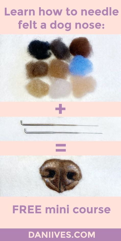 Free Needle Felting Patterns, Flat Needle Felting, Beginner Needle Felting Projects, Needle Felting Tips, Needle Felting Tutorials Beginners, How To Needle Felt For Beginners, Needle Felting Tutorials Step By Step, Needle Felted Animals For Beginners, Felt Dog Pattern