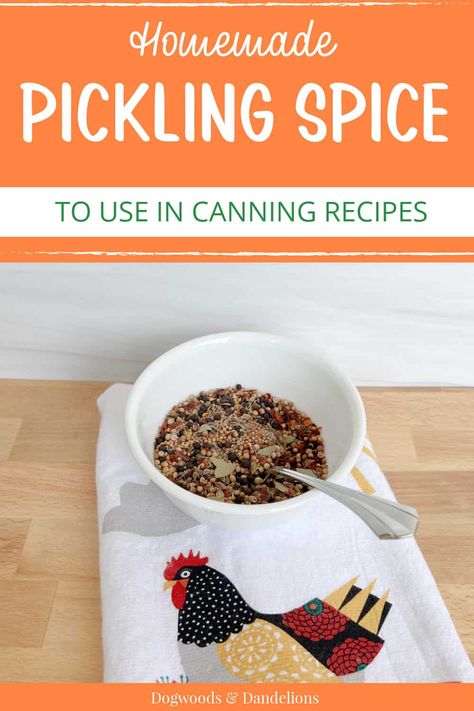 Mix up this homemade pickling spice recipe to use in all your canning recipes that call for pickling spice as well as refrigerator pickle recipes. You can adapt this spice recipe to the flavors you choose to customize your pickles with the flavors you like. Ball Pickling Spice Recipe, Pickling Spice Recipe, Homemade Pickling Spice, Pickle Seasoning, Refrigerator Pickle Recipes, Low Salt Recipes, Mixed Pickle, Pickle Recipes, Fermented Veggies