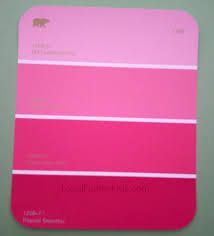 I think one of these is my dining room color but I couldn't tell as far as the name Pink Wall Color, Paint Chip Bookmarks, Pink Color Wall, Bright Pink Wall, Paint Chip Crafts, Cherry Moon, Valentines Bookmarks, Pink Paint Colors, Diy Spray Paint