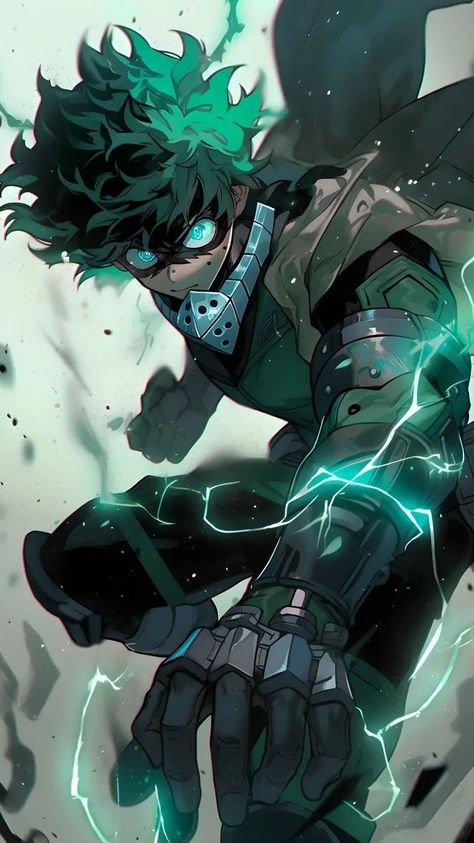 Moye Moye Trend, Dark Deku Wallpaper, Deku Art, Dark Deku, Deku Boku No Hero, Hero Poster, Academia Wallpaper, Midoriya Izuku, Cool Anime Backgrounds