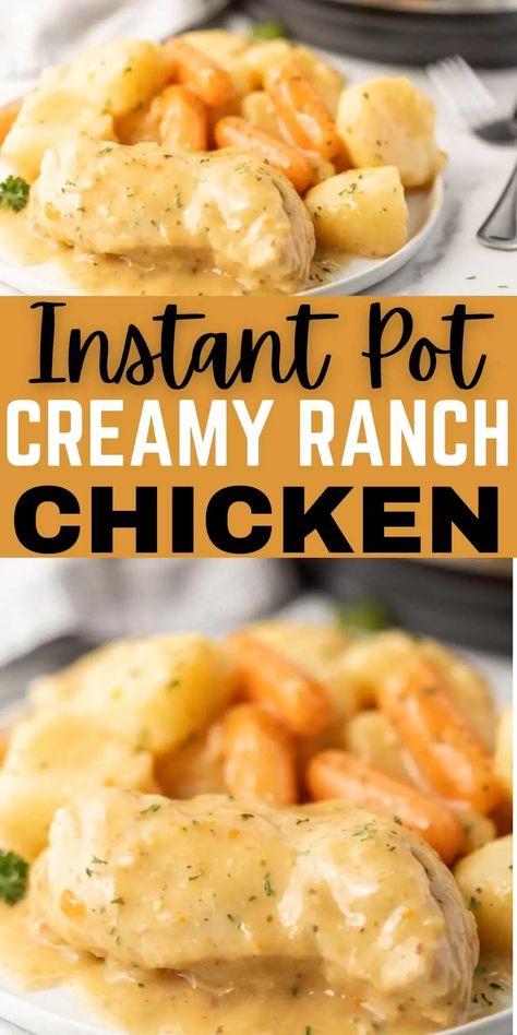 Ranch Chicken Instant Pot, Chicken Instant Pot Recipe, Chicken Pressure Cooker, Chicken Breast Instant Pot Recipes, Pressure Cooker Chicken Breast, Creamy Ranch Chicken Recipe, Ranch Chicken Recipe, Creamy Ranch Chicken, Pressure Cooker Recipes Chicken