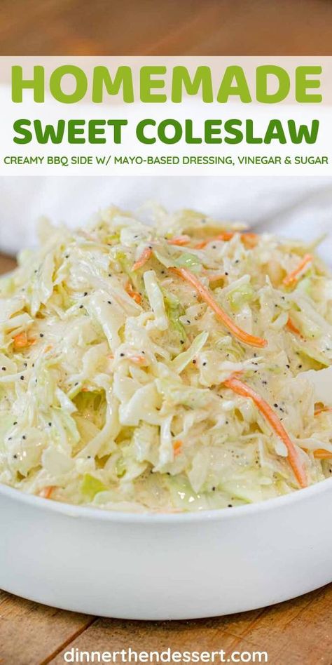 Cole Slaw Sweet Dressing, Cold Slaw Recipe Vinegar, How To Make Cold Slaw, Captain Ds Coleslaw Recipe, Sweet Cabbage Slaw, Oil And Vinegar Dressing For Coleslaw, Cold Slaw Dressing Recipes, Sweet Cole Slaw Dressing Recipe, Homemade Slaw Coleslaw