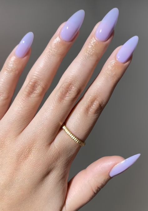 Milky Pastel Nails, Natrual Nails, Milky Nails, Sassy Nails, Cute Simple Nails, Lavender Nails, Subtle Nails, Simple Gel Nails, Cute Acrylic Nail Designs