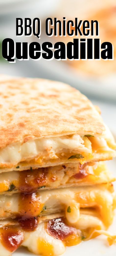 Hand Held Dinners, Low Calorie Chicken Quesadilla, What To Do With Shredded Chicken, Shredded Bbq Chicken Recipes, Low Calorie Quesadilla, Shredded Chicken Quesadillas, Shredded Chicken Dinner, Chicken Quesadilla Recipes, Bbq Shredded Chicken