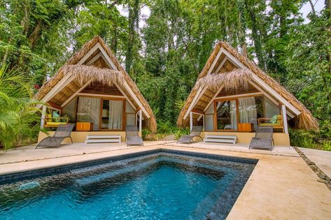 Book Shawandha Ecolodge in Puerto Viejo de Talamanca | Hotels.com Beach Resort Design, Waking Up, Resort Design Plan, Farm Villa, Resort Plan, Cahuita, Hut House, Tropical House Design, Bamboo House Design