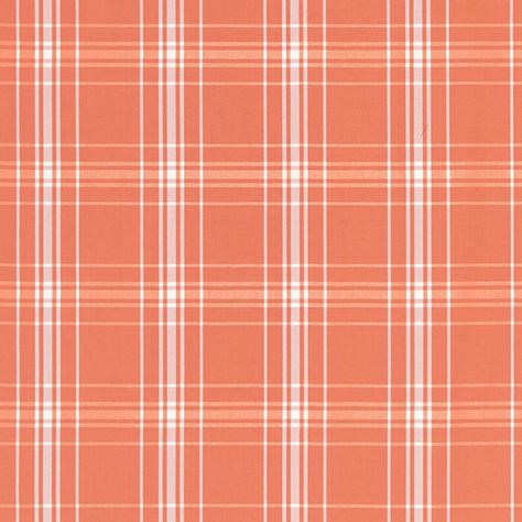 Schumacher - Belize Plaid Flame Test, Designer Upholstery Fabric, Elegant Living Room Design, Schumacher Fabric, Modern Vintage Decor, Orange Fabric, Plaid Fabric, Drapery Fabric, Fabric Samples