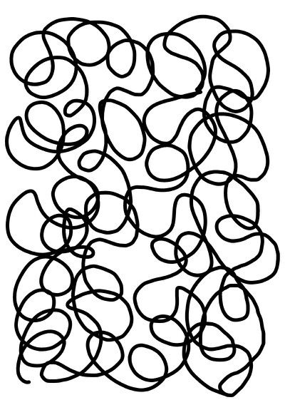 Squiggly line doodle Graphic Moodboard, Squiggle Art, Squiggly Lines, Collage Fodder, Bad Drawings, Line Doodles, Wire Sculpture, Shape And Form, Art Table