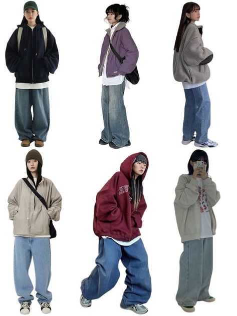 [PaidAd] 21 Impressive Japanese Streetwear Women Hacks You Never Thought Of In All Season #japanesestreetwearwomen Autumn Outfits Japanese, Street Style Baggy Clothes, Outfits With Windbreakers, Street Wear For School, Baggy Outfits For Winter, Winter Fashion Streetwear, Very Baggy Clothes, Japanese Tomboy Outfits, Casual Streetwear Outfit Ideas