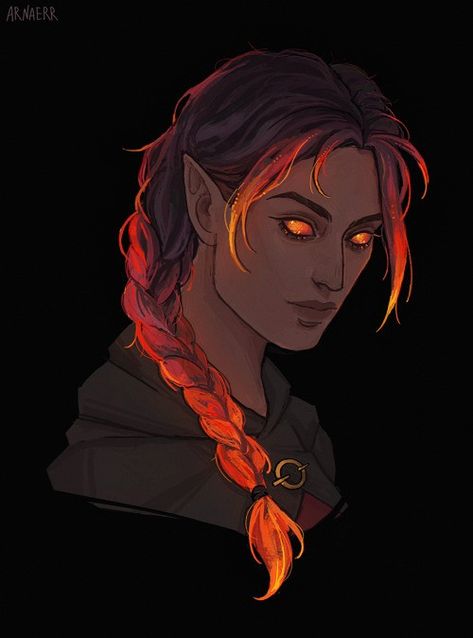 Fire Genasi, Pelo Anime, Elden Ring, Dungeons And Dragons Characters, Bloodborne, Dnd Art, Arte Fantasy, Fantasy Rpg, Fantasy Inspiration